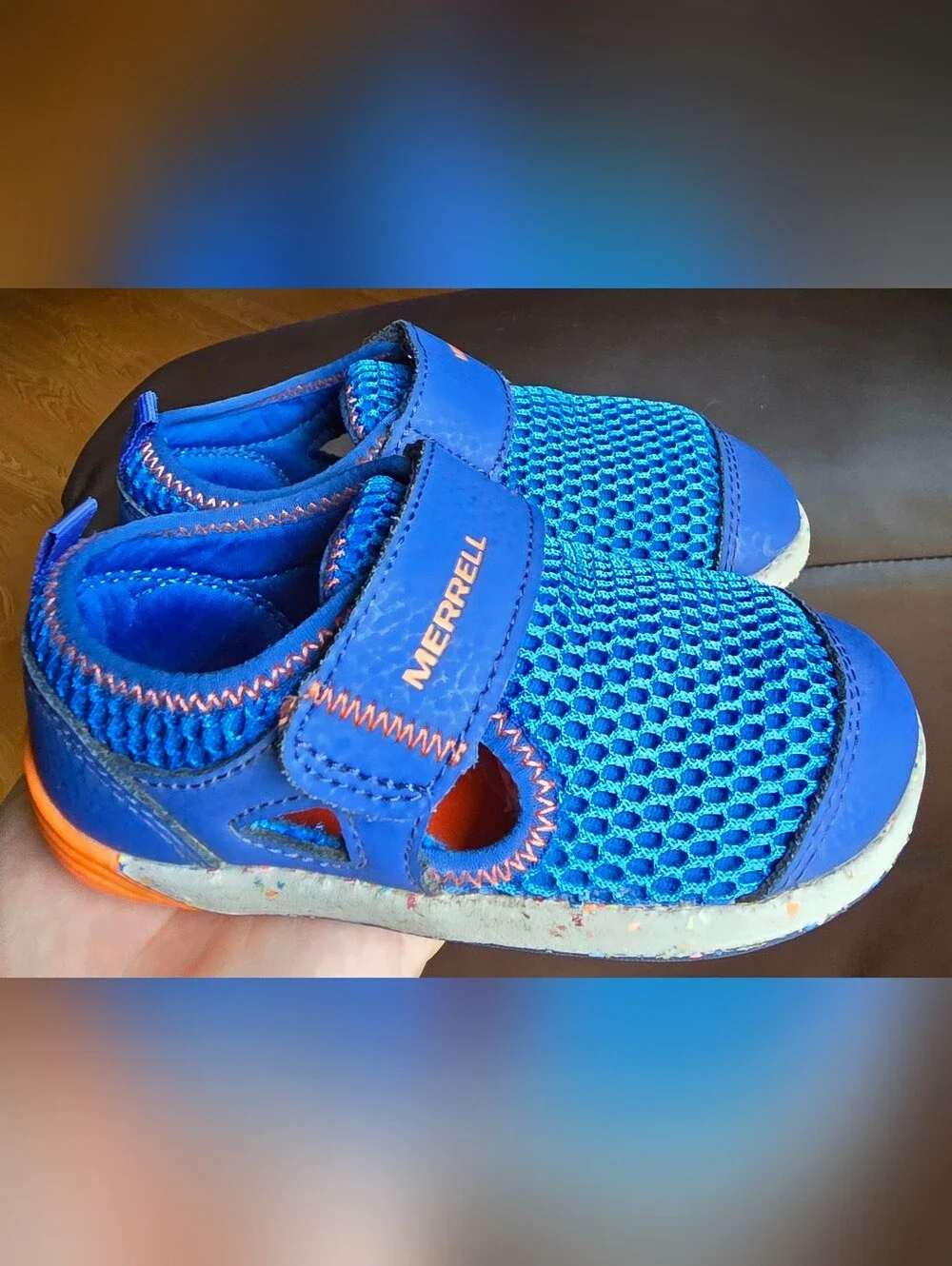 Sz 7 Toddler Kids MERRELL BARE STREPS H2O Active Water Shoes